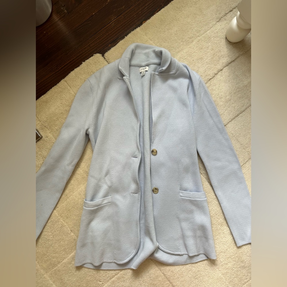 J. Crew Light Blue Women's Blazer Jacket